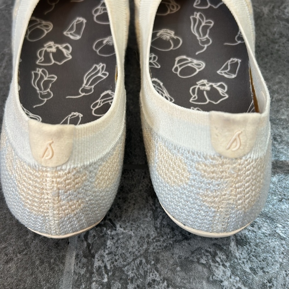 NWOB Allbirds Tree Breezers Cream Ballet Flats Size 7 Office Travel Comfort - Picture 12 of 12